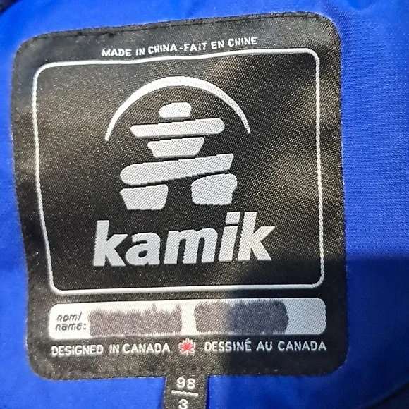 Kamik Boys/Girls Snow/Ski Suit. Size 3. Blue With Orange. - Picture 11 of 16